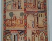 CARD HOLDER Medieval Illuminated Manuscript