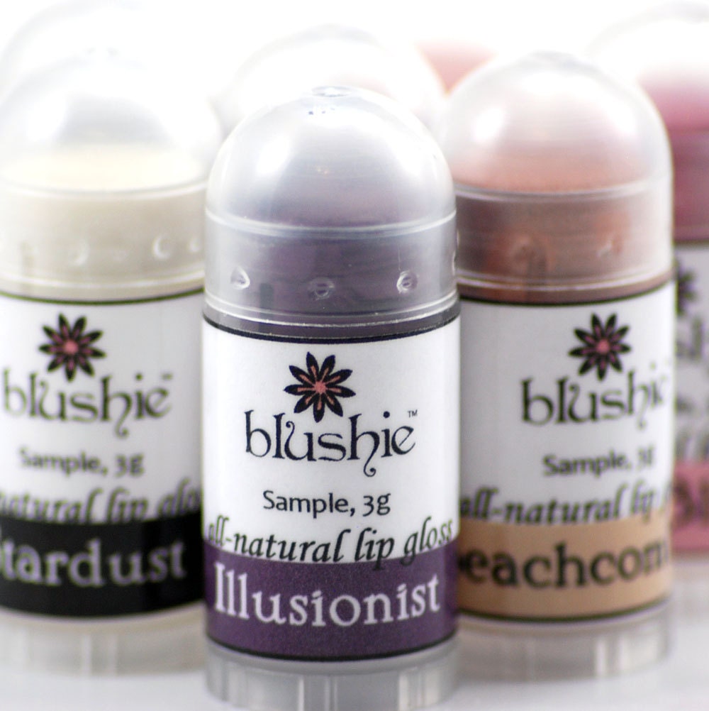 Mineral Lip Gloss Sample Set, You Pick Four Colors