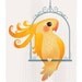 Yellow Birdie Mini Print