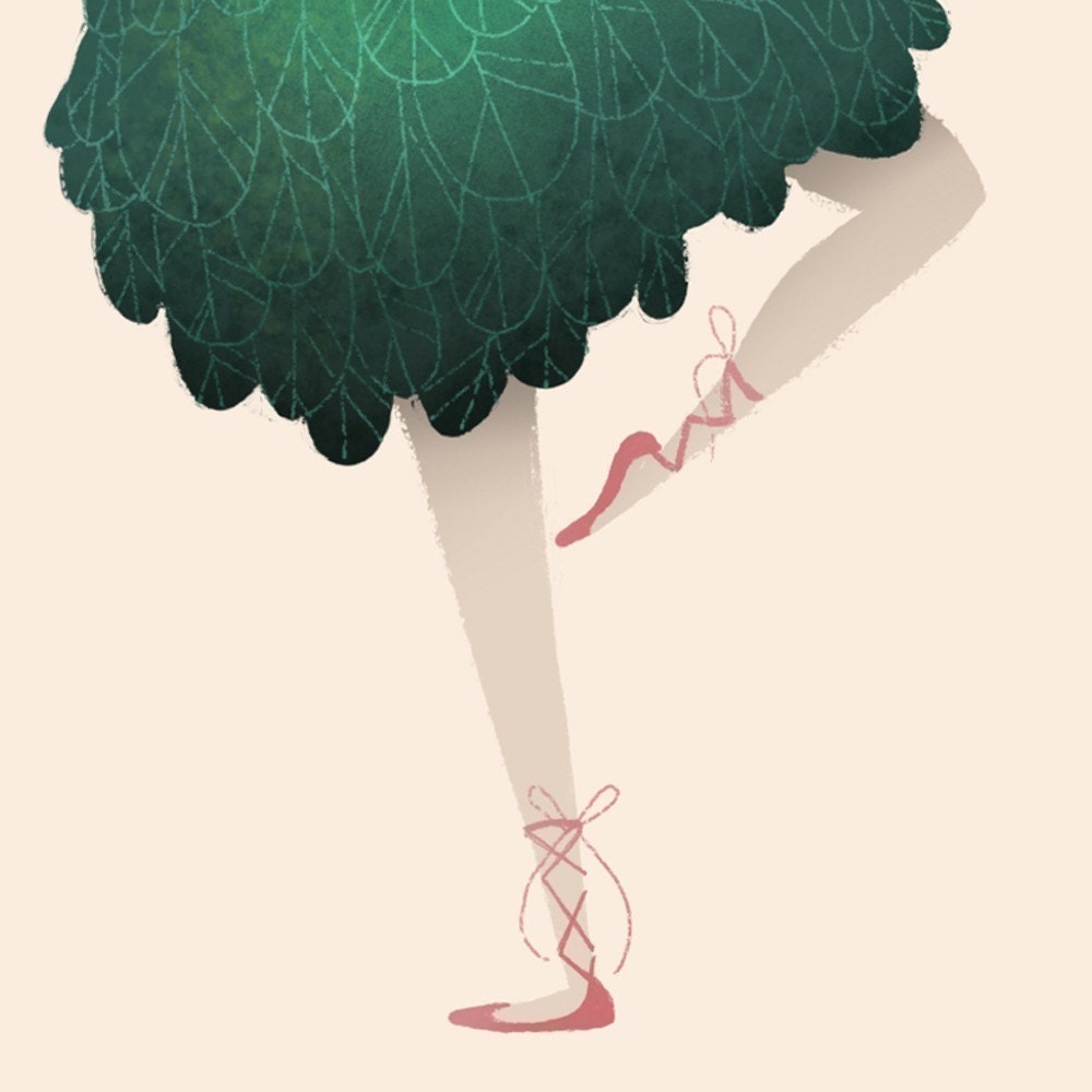 Birdie Ballerina Mini Print