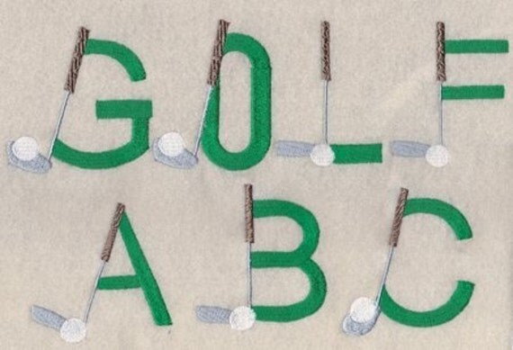 golf embroidery
