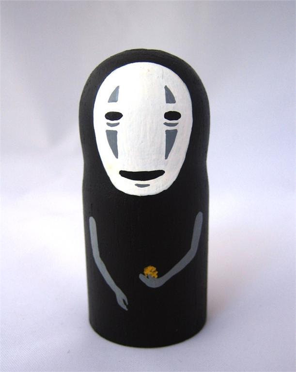Spirited Away NO FACE / Faceless Studio Ghibli mini Doll / Model / Figure 1