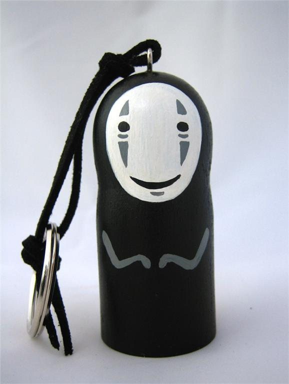 Spirited Away NO FACE / Faceless Studio Ghibli doll key chain rings 3