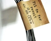 Coil of steel black  wire, nealed diameter 1mm ( ga 19) for your own creation - 20 m or 65,6 ft