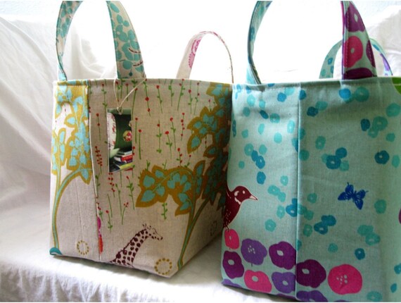 Six X Large Comfy Fabric Storage Bins Custom listing for Visty