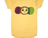 Urban Baby Cheburashka Onesie - Sunny Yellow Organic Baby Onesie - Urbarian