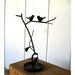 Maya- Small jewelry organizer display wrought iron with birds on tree branch and tray