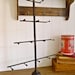 Reserved for Sanrine Devost- Gianna- Tall industrial chic distressed metal ornament necklace jewelry stand with 13 hooks