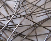 ON SALE Gunmetal Head Pin 1.5 inch 24 gauge - quantity 50 - (ST348)