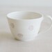 Mug Ceramic Wheelthrown Porcelain Daisy Cup