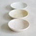 Porcelain Dipping Dishes / Ceramic Dipping Dishes in Coral, Yellow and White