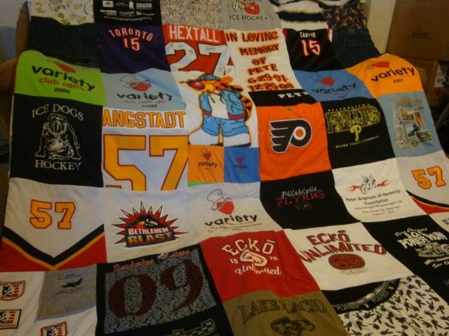 Tee Shirt Memory Blanket Unlimited Shirts (& things) and Size (payments accpeted)