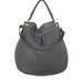 Gray pebble leather handbag / slouchy shoulder bag / leather bag / purse / Sam / tftateam