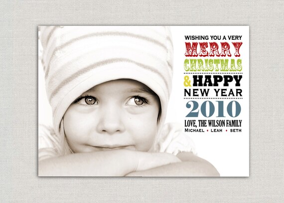 Christmas Photo Card - Poster