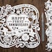 Celebrating an Anniversary... Beautiful Personalised Handcut Papercut. Made to Order.