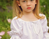 Girls sizes 2-8 White Cotton Night Gown