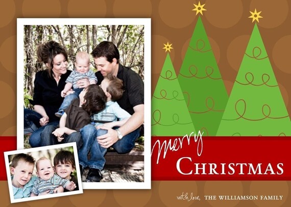 O'CHRISTMAS TREE...Custom Photo Holiday Card...by KM Thomas Designs Il_570xn
