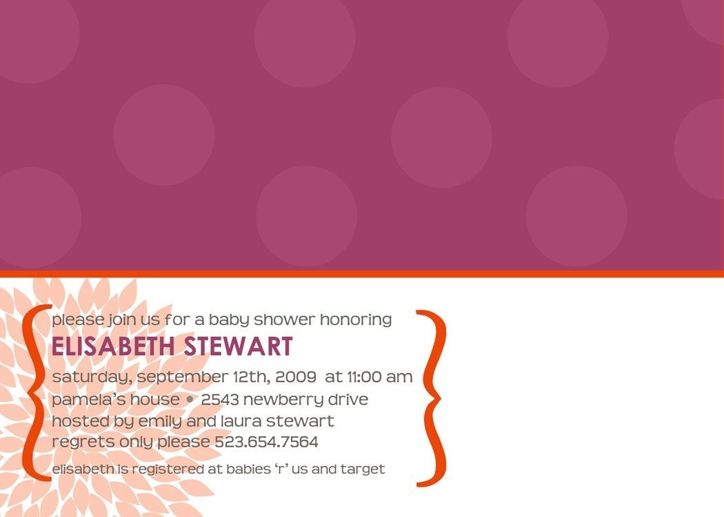 Modern Baby or Wedding Shower Invitation Il_570xn