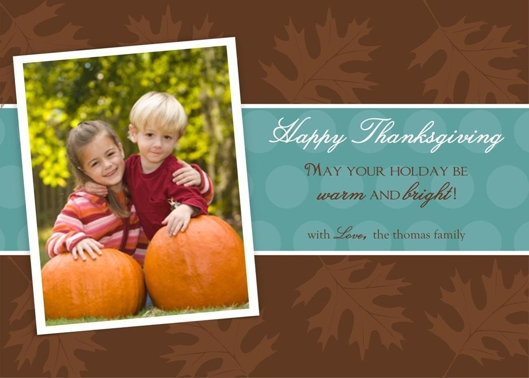 LEAVES...Custom Fall or Autumn Holiday Photo Cards...by KM Thomas Designs Il_570xn