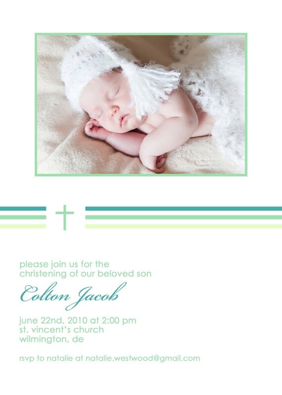 Beloved - Custom Baptism Photo Invitation Il_570xn