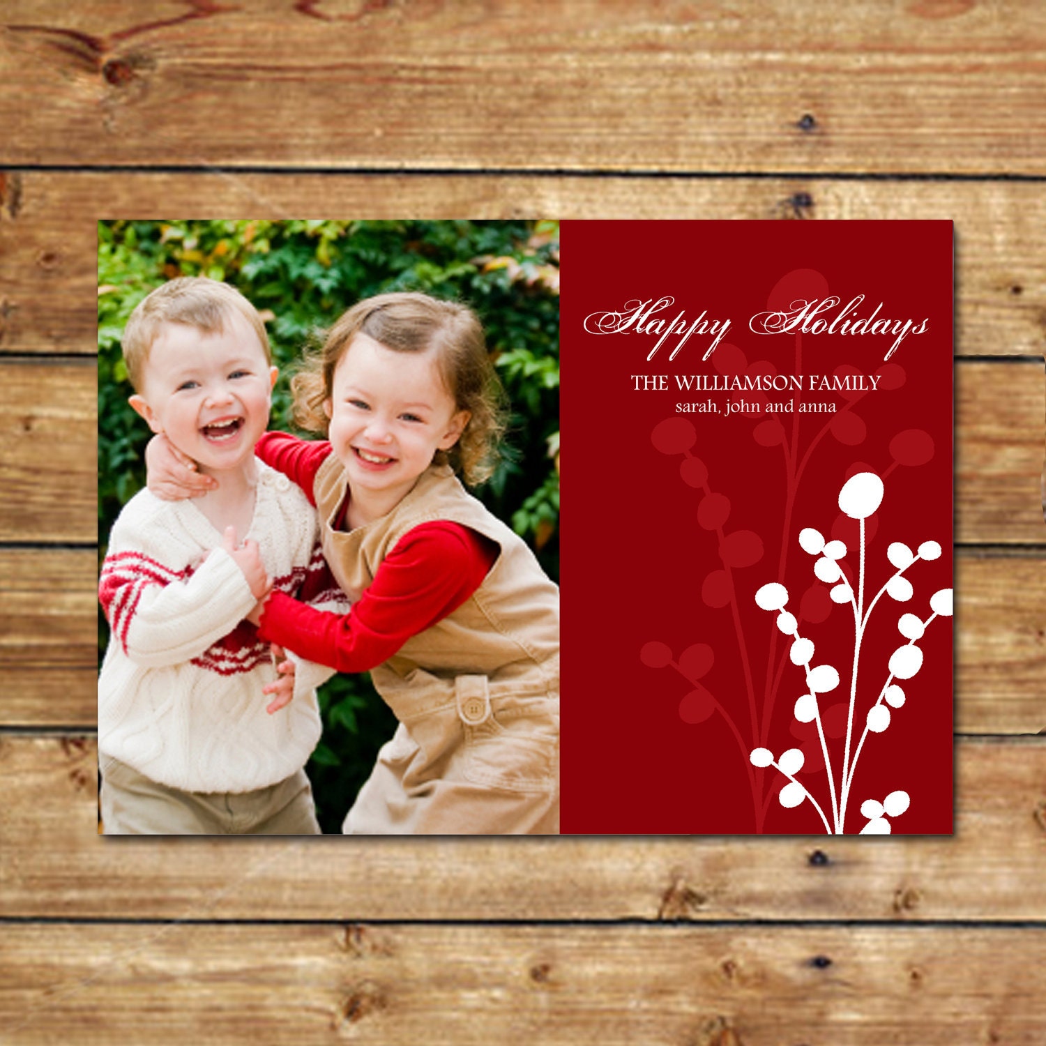 BERRI-DELIGHTFUL...Custom Photo Holiday Cards...by KM Thomas Designs Il_570xn
