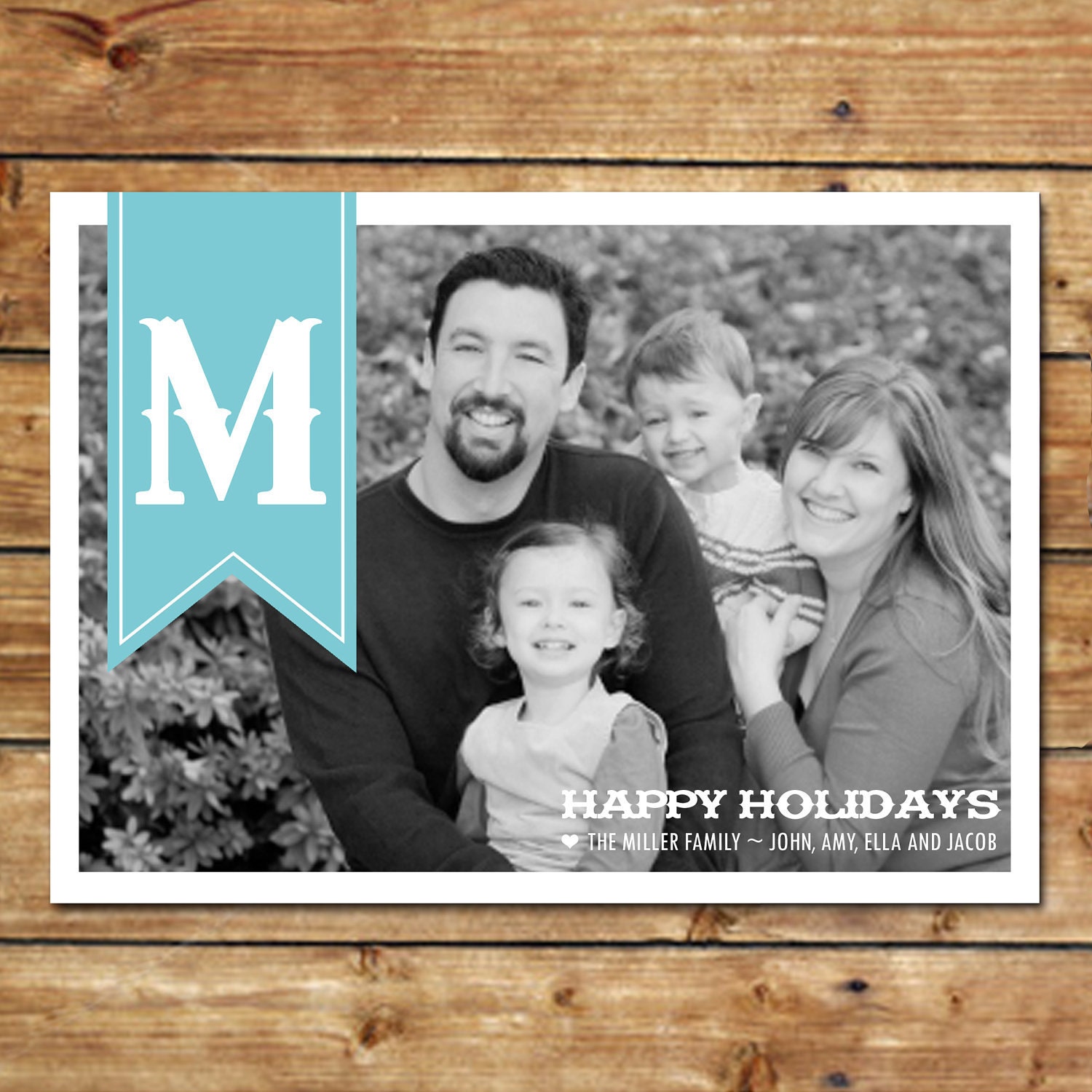 HONOR...Custom Holiday Photo Card...by KM Thomas Designs Il_570xn