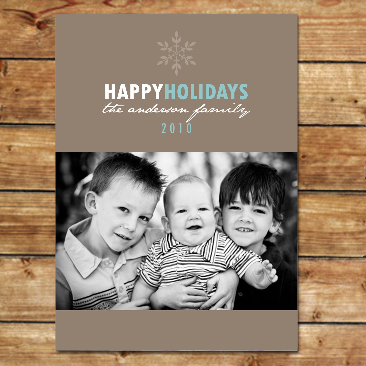 CHERISHED...Custom Holiday Photo Card...by KM Thomas Designs Il_570xn