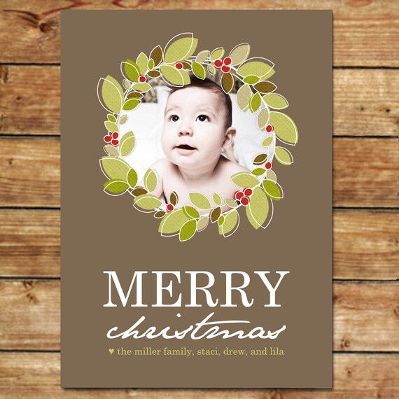 GOOD CHEER...Custom Photo Holiday Card...by KM Thomas Designs Il_570xn