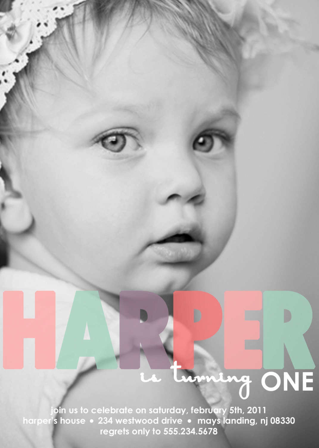 SPRINKLES...Custom Printable Photo Birthday Invitation...by KM Thomas Designs