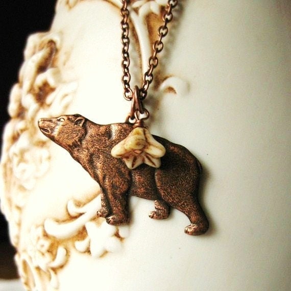 Osito - Bear Necklace Vintage Little
