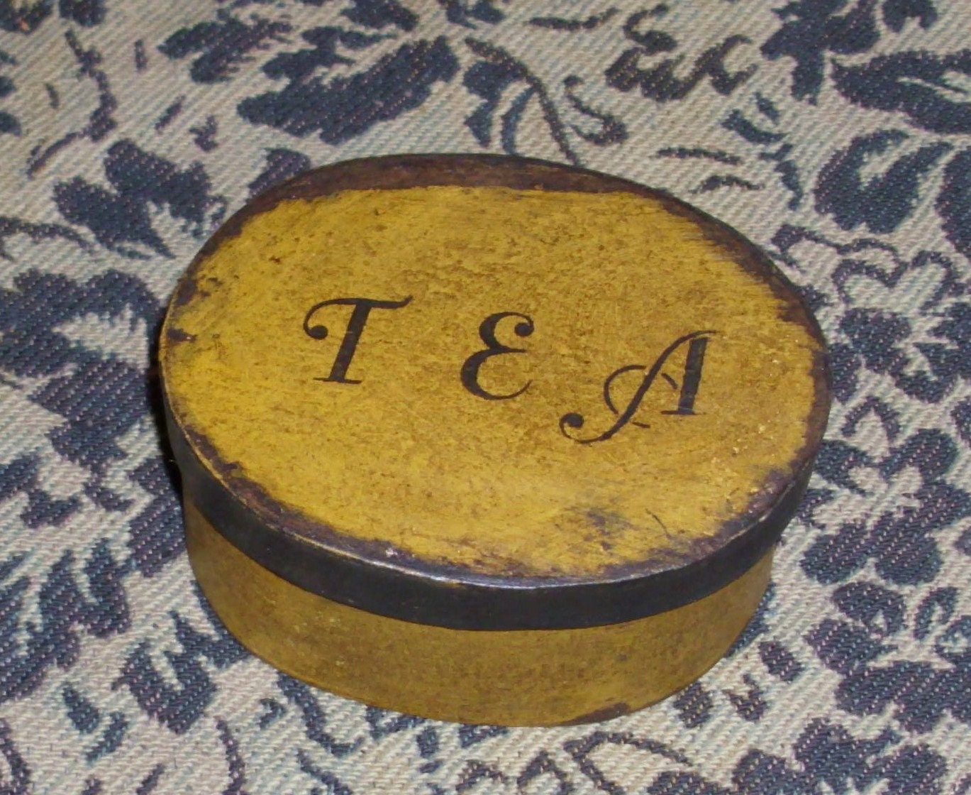 Paper Mache Primitive Colonial TEA Box by hanwaymillhouse on Etsy