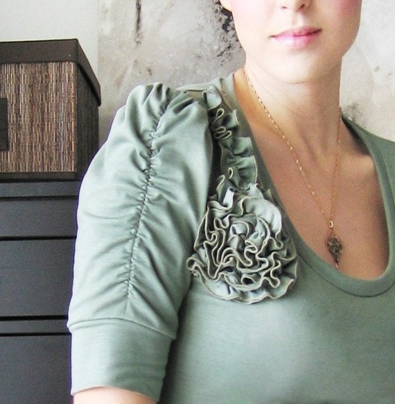 Fiorello, Womens Blouse , 3/4 Sleeves, Chic Tshirt