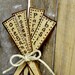 Rustic handmade ceramic HERB stakes garden markers (Set of 4)