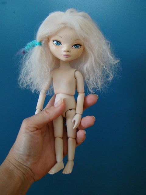 OOAK Ball Jointed doll - Hand-sculpted BJD- Colette 8.5 inches
