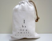 drawstring present bag