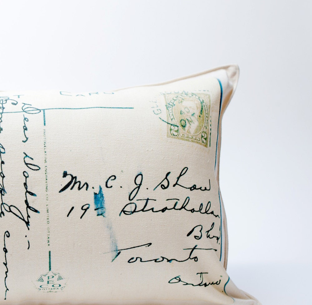 postcard pillow - pilosale