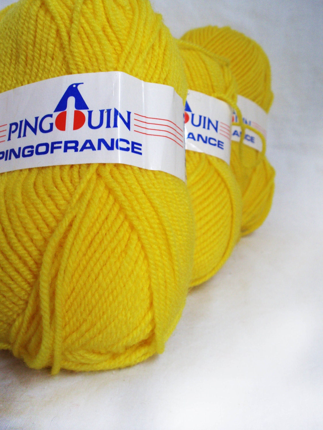 Vintage Pingouin Yarn  in Yellow