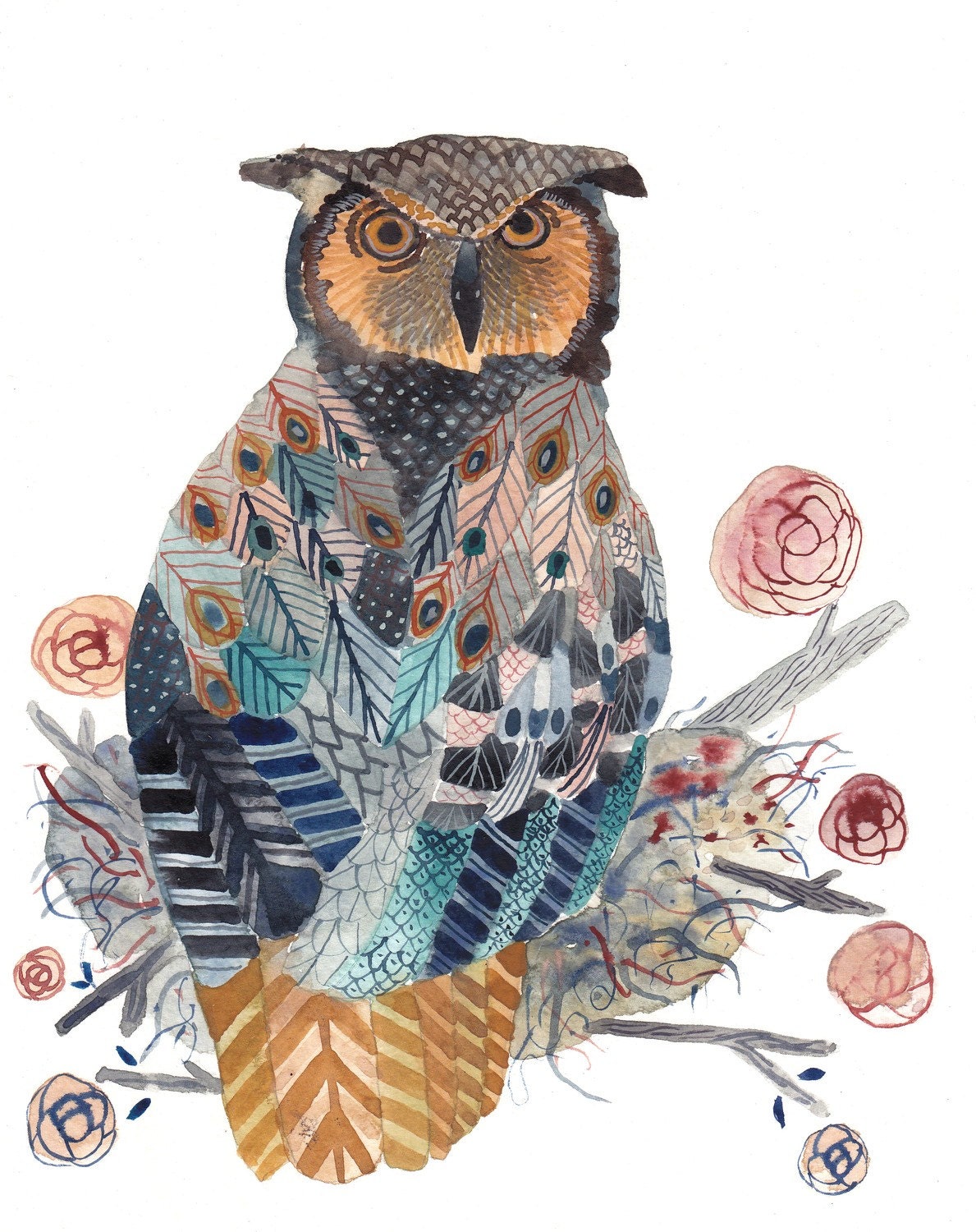 Great Horned Owl - Archival Print