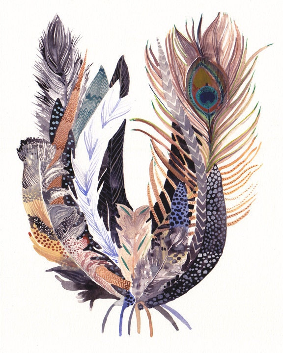 Feather Bundle -Large Archival Print