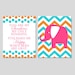 You Are My Sunshine Polka Dot and Chevron Elephant - Set of Two 11x14 Prints - Modern Nursery Art - Choose Your Colors