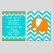 You Are My Sunshine Polka Dot and Chevron Elephant - Set of Two 11x14 Prints - Modern Nursery Art - Choose Your Colors