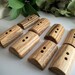Wooden Toggle Buttons - 8 Oak Tree Branch Buttons - 1 7/8 inch x 1 inch (47x 25 mm) for your Knitting, Crochet and Fiber Projects
