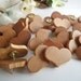 32 Wooden Heart Thumb Tacks/Push Pins Maple Wood for Wedding Boards, Bulletin Message Boards, Office Decor