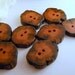 Wooden Buttons - 8 Aged Cedar Tree Branch Buttons for Knitting, Crochet, Yarn or Fiber projects