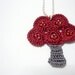 Little Red Tree Necklace