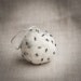 SALE: 20% off - Natural Ivory White Felted Wool Ball Hanging Room / Car Decoration - ready to ship - gift under 25 USD