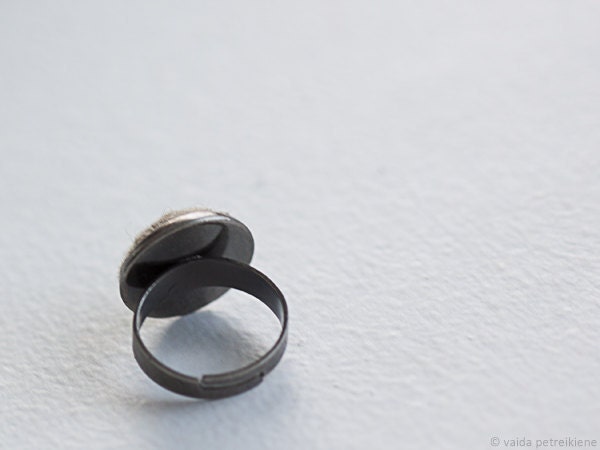 Minimalistic modern statement ring with handmade felt Unisex urban casual style Ready to ship now  All sizes Gift under 25 USD