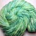Memorial Day Sale - Handspun Hand Dyed Merino Thick n Thin - Spring Breeze