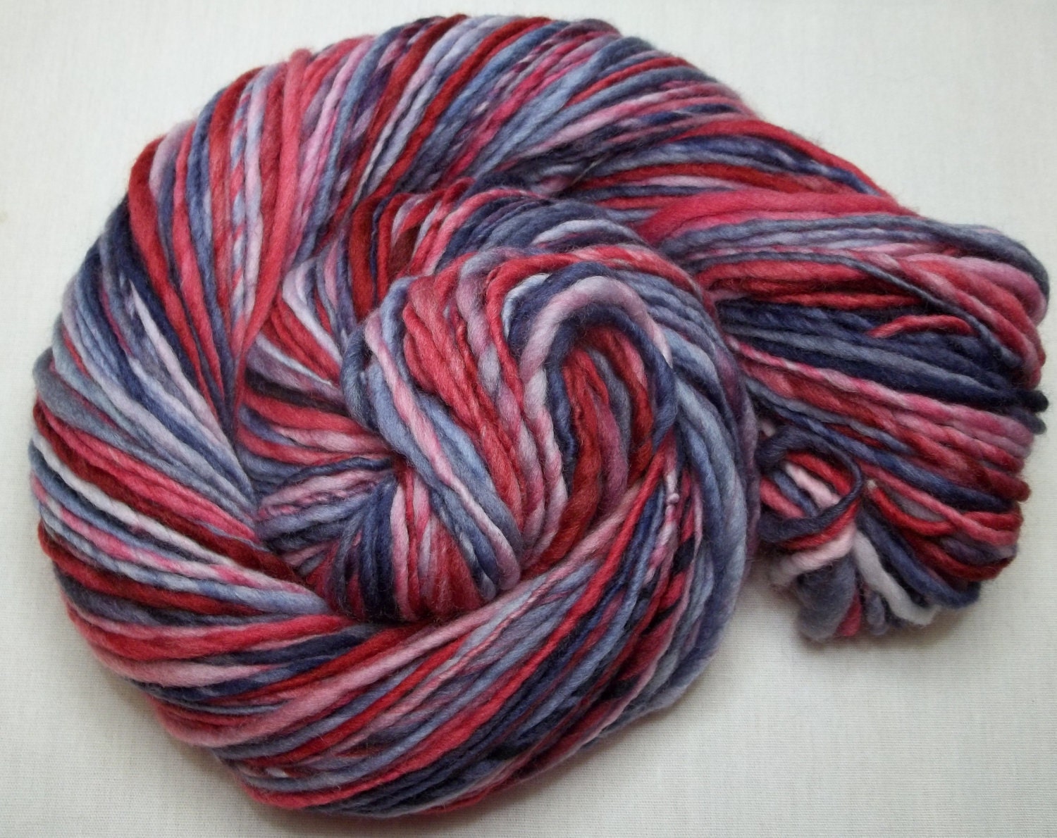 Handspun Yarn Hand dyed Merino Singles - Americana - SALE