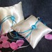 Set of 2 Custom Color Accent Ring Bearer Pillows